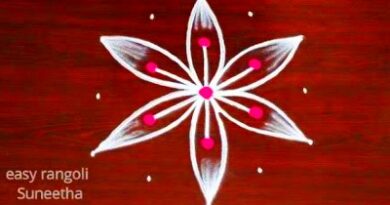 Amazing New Stunning Flower Rangoli Designs