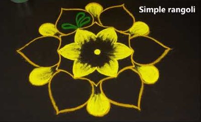 Easy Beautiful Kolam Flower Designs Chukkala Muggulu