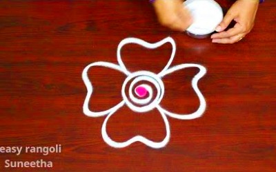 New 2 Easy Rangoli and Kolam Designs