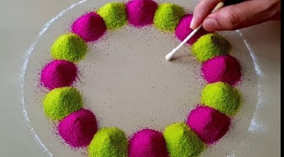 New  Simple Big Rangoli Designs Relaxing Sand Art Designs