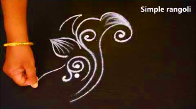 New Simple Rangoli Designs With Out Dots