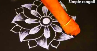 New Simple Rangoli Designs Without Dots