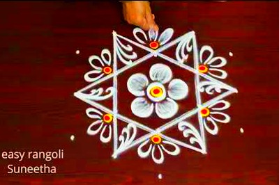 New Traditional Creative 5 – 3 Dots Rangoli Designs