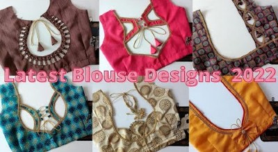 Trending Designer New Model Blouse Designs Patch Work Blouses