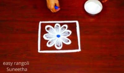 New 2 Dots Trendy Rangoli Designs Muggulu