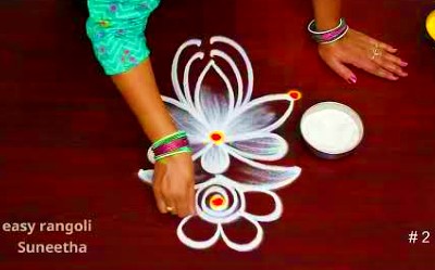 2 Easy New Muggulu Traditional Rangoli Designs