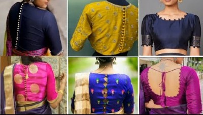 Latest New Potli Blouse Back Neck Designs - Blouse Designs