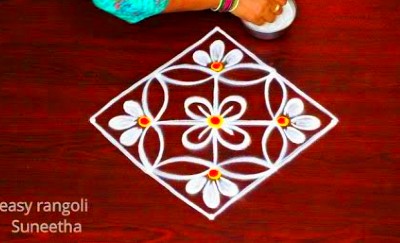 Traditional Stunning New Lotus Flower Rangoli Designs