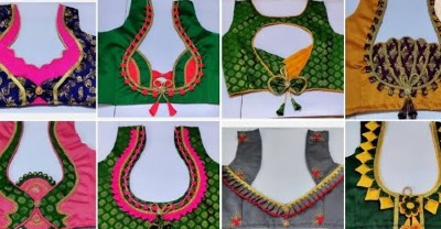 Trending Paithani New Blouse Back Neck Designs