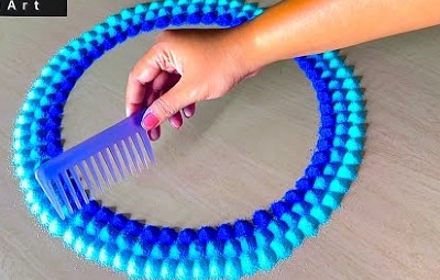 Easy Beautiful Colorful Rangoli Art Designs