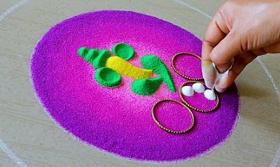 Easy New Rangoli Designs For Ganesh Chaturthi