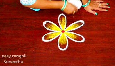 Easy Trendy New Flower Muggulu