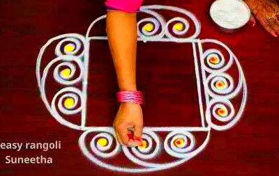 New Traditional  Kolam Rangoli Designs