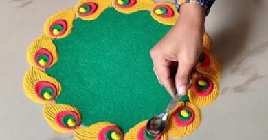 New Best Unique Rangoli Art Easy Color Muggulu