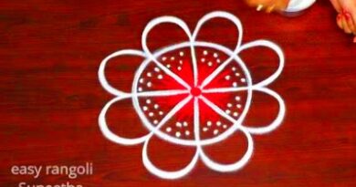 New Freehand Kolam Beautiful Rangoli Designs