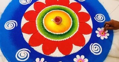 Easy New  Big Rangoli Daily Colorful Rangoli Designs