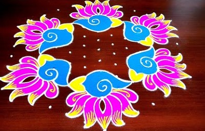 EAsy New Stunning Muggulu Kolam Rangoli