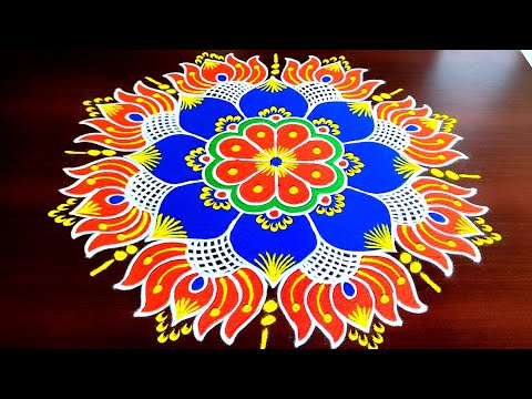 New Easy Kolam Muggulu  Easy Chukkala Muggu