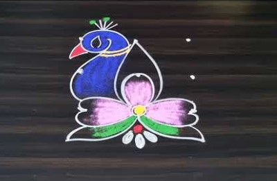 New Peacock Rangoli Designs Festival Rangoli